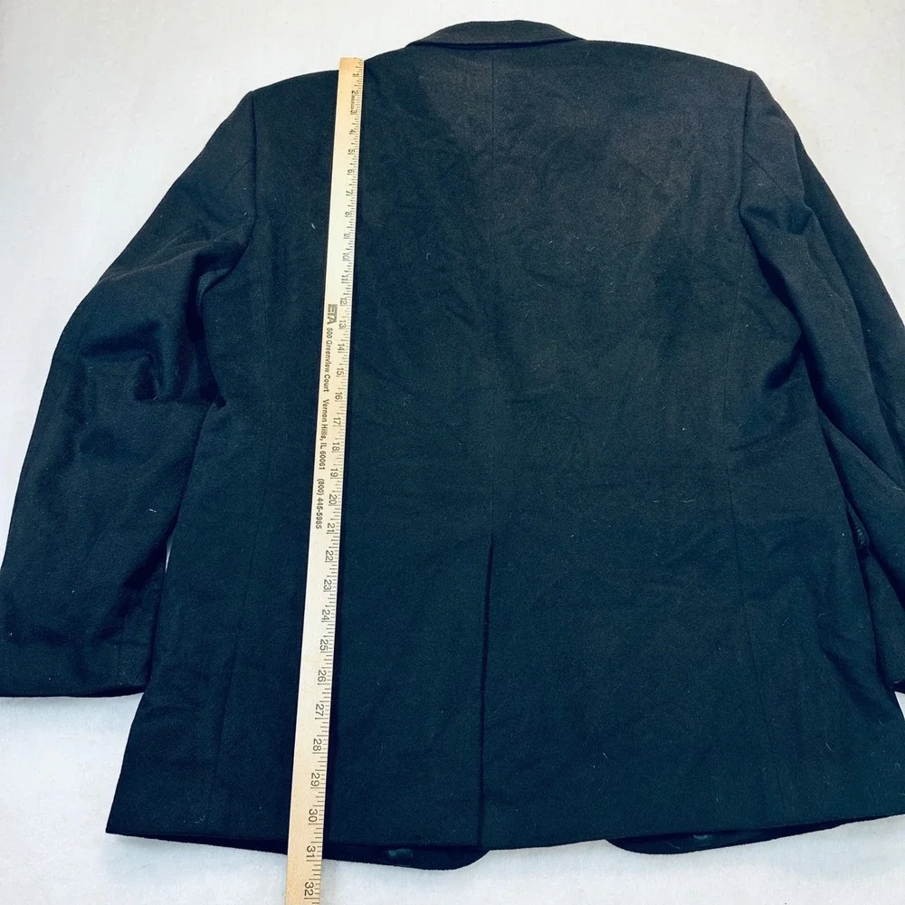 Marshall Field's Blazer‎ Mens 100% Cashmere Black Classic Luxury Professional